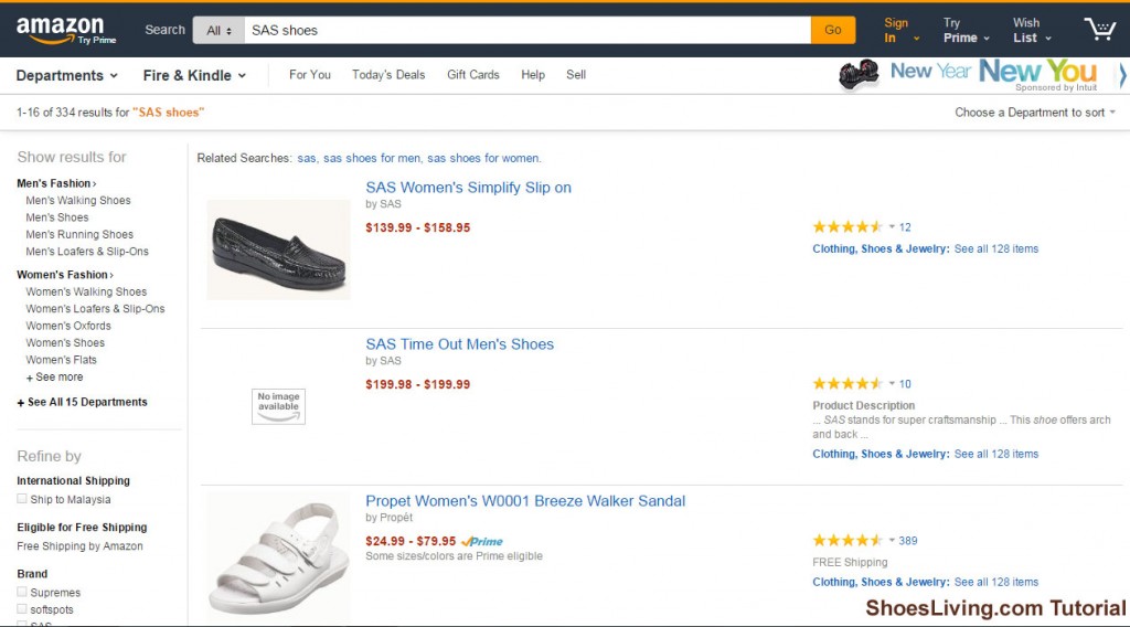 amazon shoes website