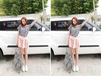 white shoes pink skirt grey top